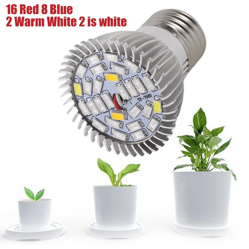 LED Grow Light 10W 28LED E27 Spotlight Plant Lamp Bulb Flower Greenhouse System Grow Box AC85-265V Plant Growing Lamp
LED Grow Light 10W 28LED E27 Spotlight Plant Lamp Bulb Flower Greenhouse System Grow Box AC85-265V Plant Growing Lamp
