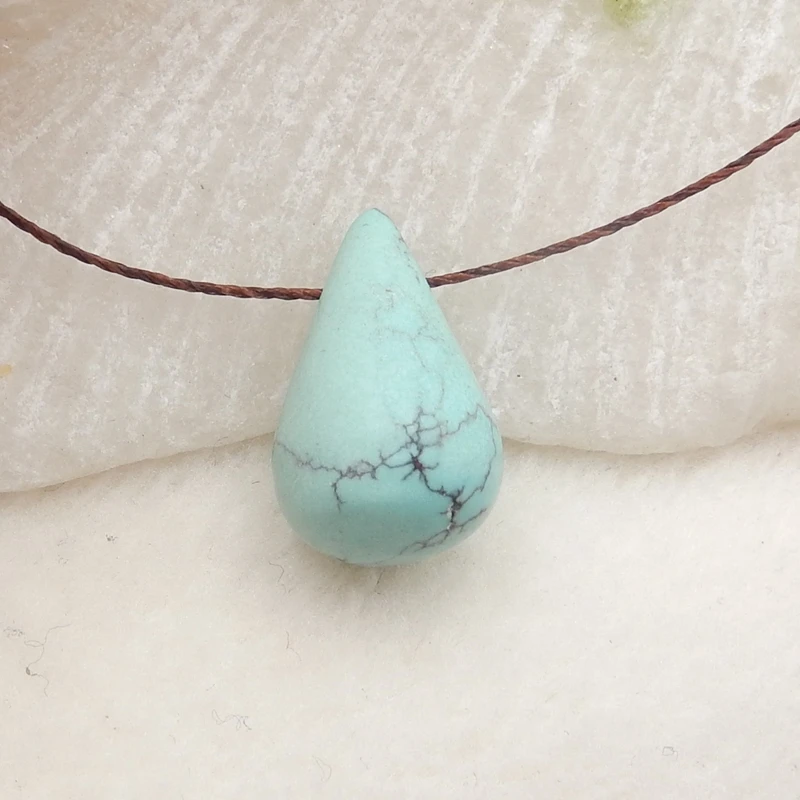 Natural Gemstone Turquoise pendant bead,Semi-precious stones, Jewelry accessories, birthday gift 17x10mm1.7g
Natural Gemstone Turquoise pendant bead,Semi-precious stones, Jewelry accessories, birthday gift 17x10mm1.7g