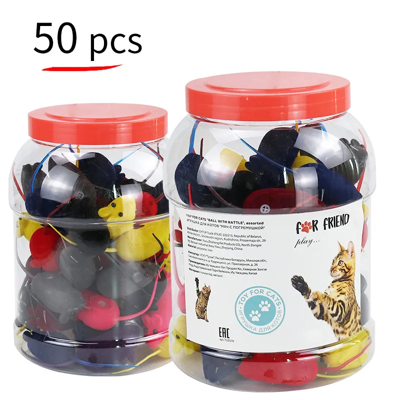 50pcs Cat Toys Fake Squeaky Mouse Colorful Mice Interactive Kitten Play Chewing Rattle Scratch Training Pet Supplies Dropship
50pcs Cat Toys Fake Squeaky Mouse Colorful Mice Interactive Kitten Play Chewing Rattle Scratch Training Pet Supplies Dropship