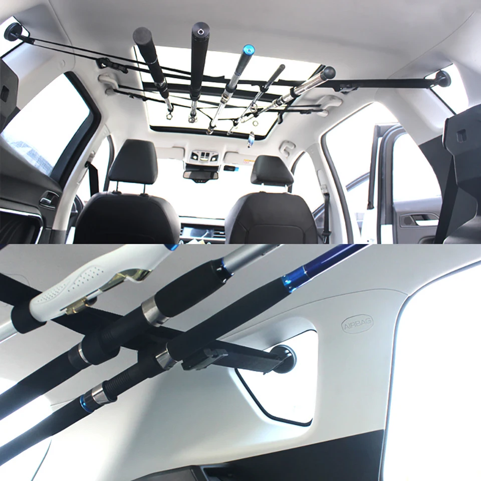 RIVERSIDE Slots Fishing Rod Holder for Car Vehicle Truck SUV Fishing Pole Carrier PVC sucker Car fishing rod rack
RIVERSIDE Slots Fishing Rod Holder for Car Vehicle Truck SUV Fishing Pole Carrier PVC sucker Car fishing rod rack