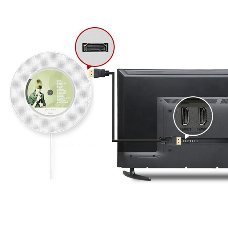 Portable Wall Mountable CD DVD Player with Bluetooth Home Audio Boombox with Remote Control FM Radio Built-In HiFi Speakers with
Portable Wall Mountable CD DVD Player with Bluetooth Home Audio Boombox with Remote Control FM Radio Built-In HiFi Speakers with