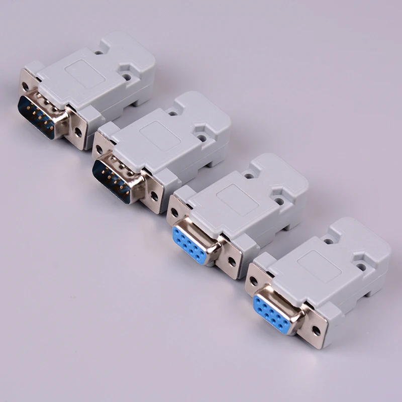2 комплекта, разъем последовательного порта RS232 DB9, Штекерный разъем, 9-контактный медный COM-адаптер RS232 с пластиковым чехлом
2 комплекта, разъем последовательного порта RS232 DB9, Штекерный разъем, 9-контактный медный COM-адаптер RS232 с пластиковым чехлом
