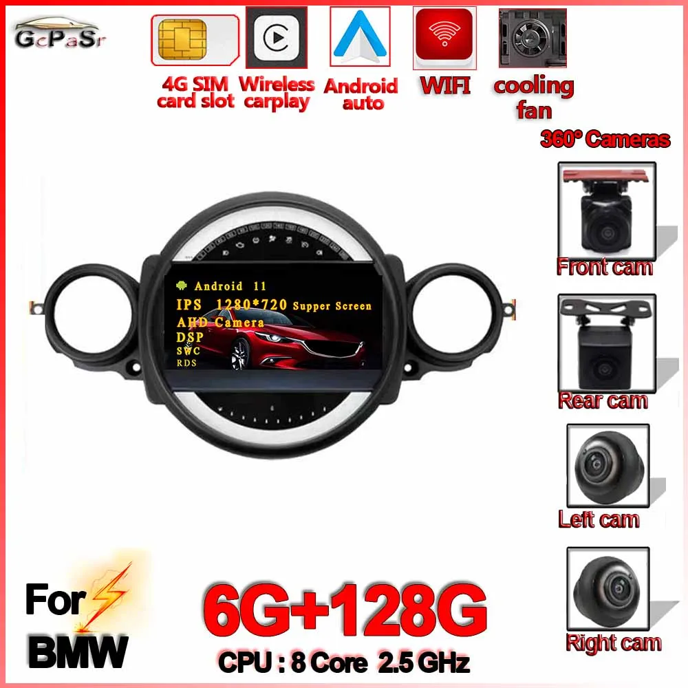 5USB IPS DSP мультимедийный плеер Android 11 2 DIN автомобильный DVD GPS для BMW MINI R56 R60 2007-2014 автомобильное головное устройство BT WIFI
5USB IPS DSP мультимедийный плеер Android 11 2 DIN автомобильный DVD GPS для BMW MINI R56 R60 2007-2014 автомобильное головное устройство BT WIFI