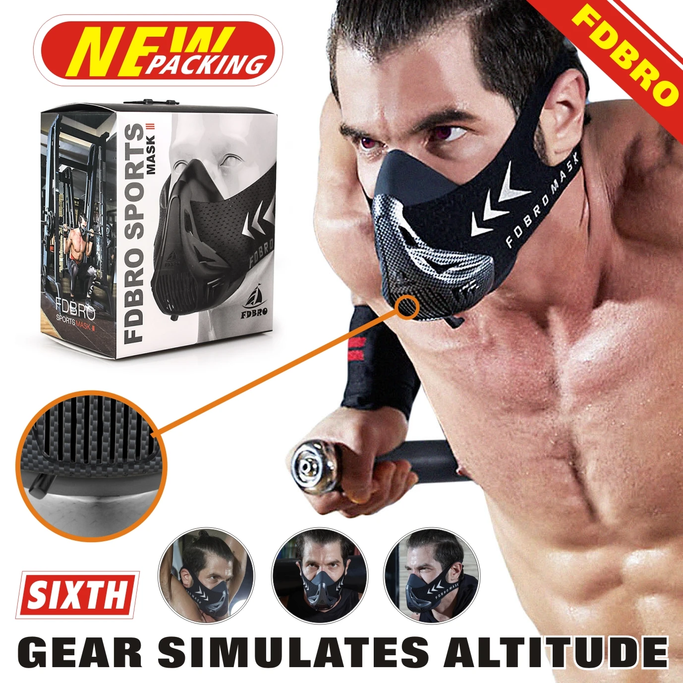 FDBRO Workout ,Running , Resistance ,Sports Mask Fitness Elevation ,Cardio ,Endurance Mask for Fitness Training Sports Mask 3.0
FDBRO Workout ,Running , Resistance ,Sports Mask Fitness Elevation ,Cardio ,Endurance Mask for Fitness Training Sports Mask 3.0