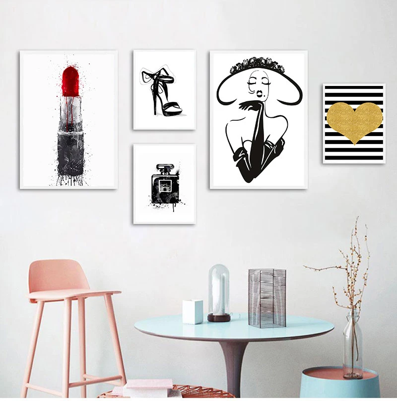 Модный постер с губной помадой на высоких каблуках, печать на холсте, флакон духов, плакаты, макияж, искусство, живопись, настенные картины, с...
Модный постер с губной помадой на высоких каблуках, печать на холсте, флакон духов, плакаты, макияж, искусство, живопись, настенные картины, с...