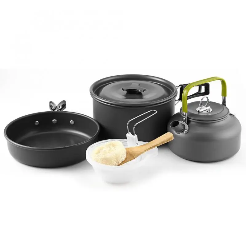 9 Pcs Ultra-light Picnic Set Outdoor Camping Hiking Backpacking Cooking Cookware Set Bowl Pots Gripper Kettle Frypan 2-3 Persons
9 Pcs Ultra-light Picnic Set Outdoor Camping Hiking Backpacking Cooking Cookware Set Bowl Pots Gripper Kettle Frypan 2-3 Persons