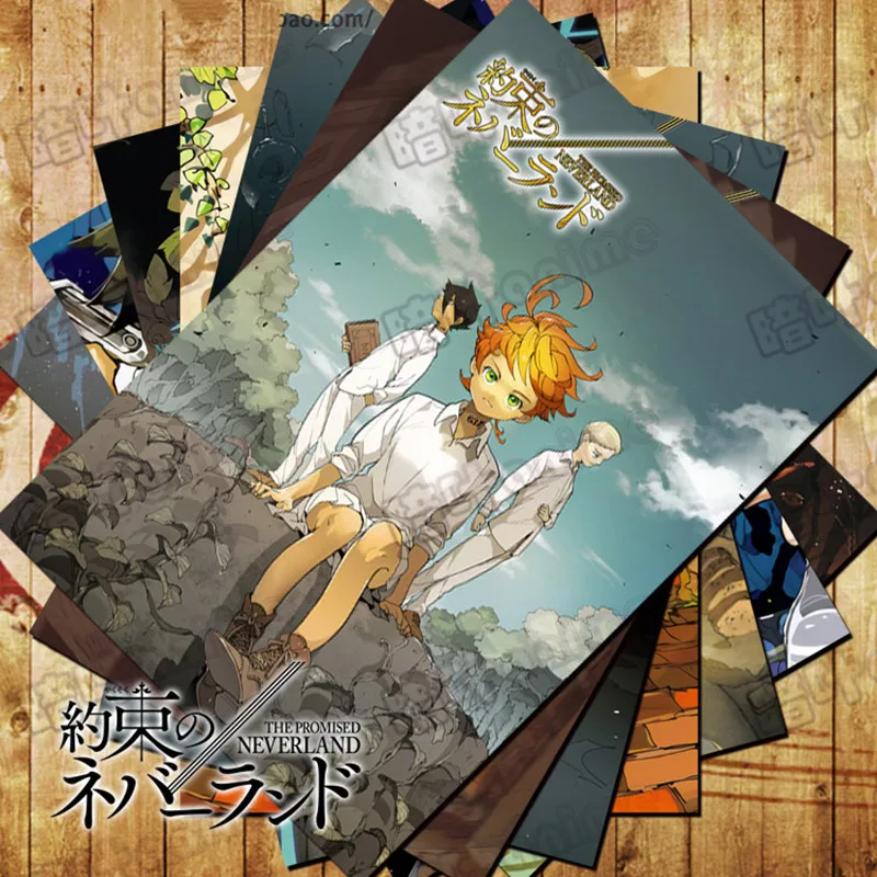 10 PCS/LOT Anime The Promised Poster Postcard Toy Neverland Emma Norman Ray Sticker Comic Wall Pictures Gift Card
10 PCS/LOT Anime The Promised Poster Postcard Toy Neverland Emma Norman Ray Sticker Comic Wall Pictures Gift Card