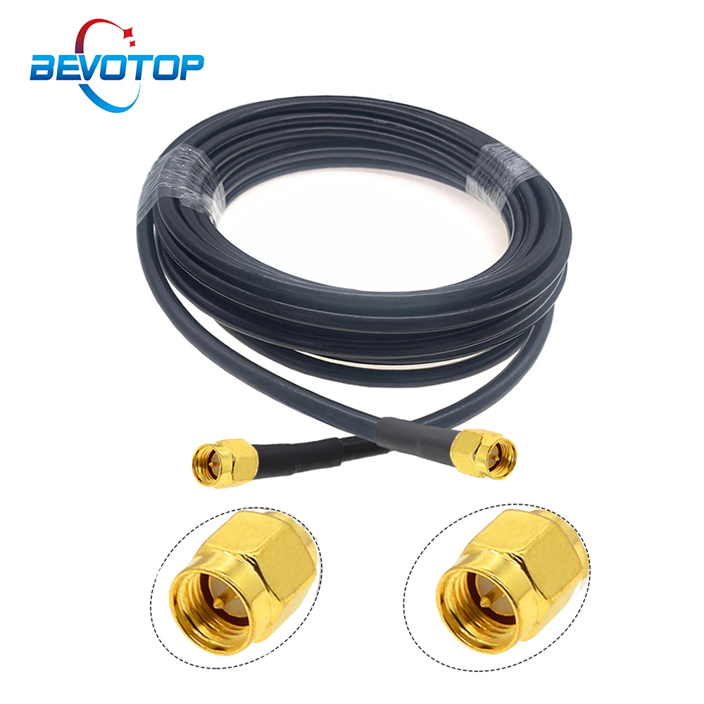 SMA Male to SMA Male Plug LMR240 Cable Low Loss 50Ohm 50-4 RF Coaxial Pigtail WiFi Router Antenna Extension Cord Jumper Adapter
SMA Male to SMA Male Plug LMR240 Cable Low Loss 50Ohm 50-4 RF Coaxial Pigtail WiFi Router Antenna Extension Cord Jumper Adapter
