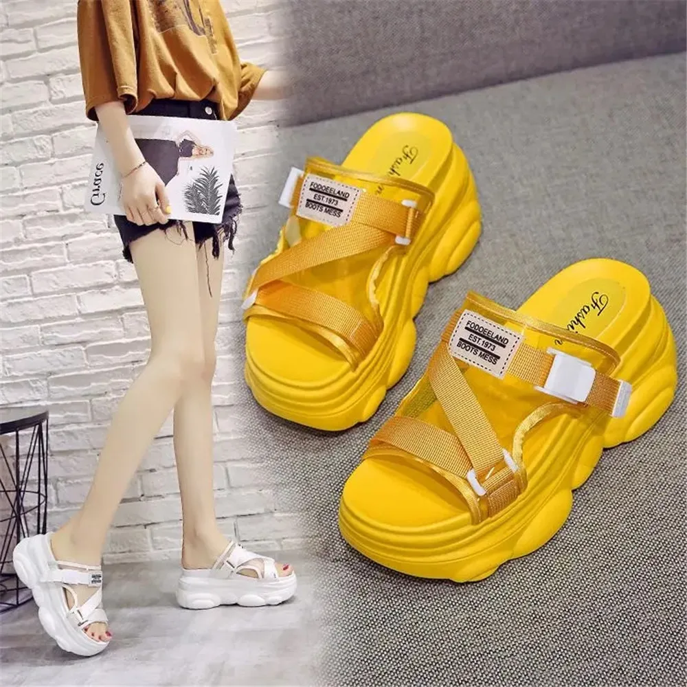 Wedge Platform Slippers Women New Summer Beach Shoes Ladies Chunky Heels Bottom Flip Flops Female Buckle Open Toe Slides White
Wedge Platform Slippers Women New Summer Beach Shoes Ladies Chunky Heels Bottom Flip Flops Female Buckle Open Toe Slides White
