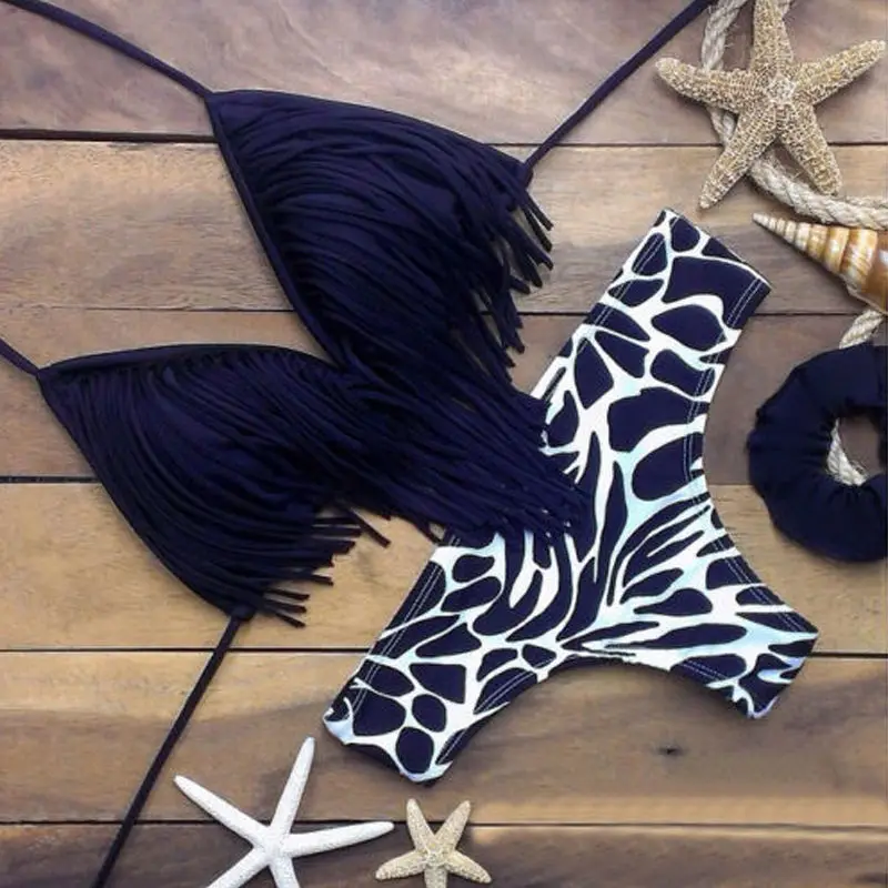 Tassel Swimwear Bikini Set Women Swimsuit Bandeau Bikini Fringe Biquini Brazilian Bathing Suit Girls Swimwear Biquine Swim
Tassel Swimwear Bikini Set Women Swimsuit Bandeau Bikini Fringe Biquini Brazilian Bathing Suit Girls Swimwear Biquine Swim