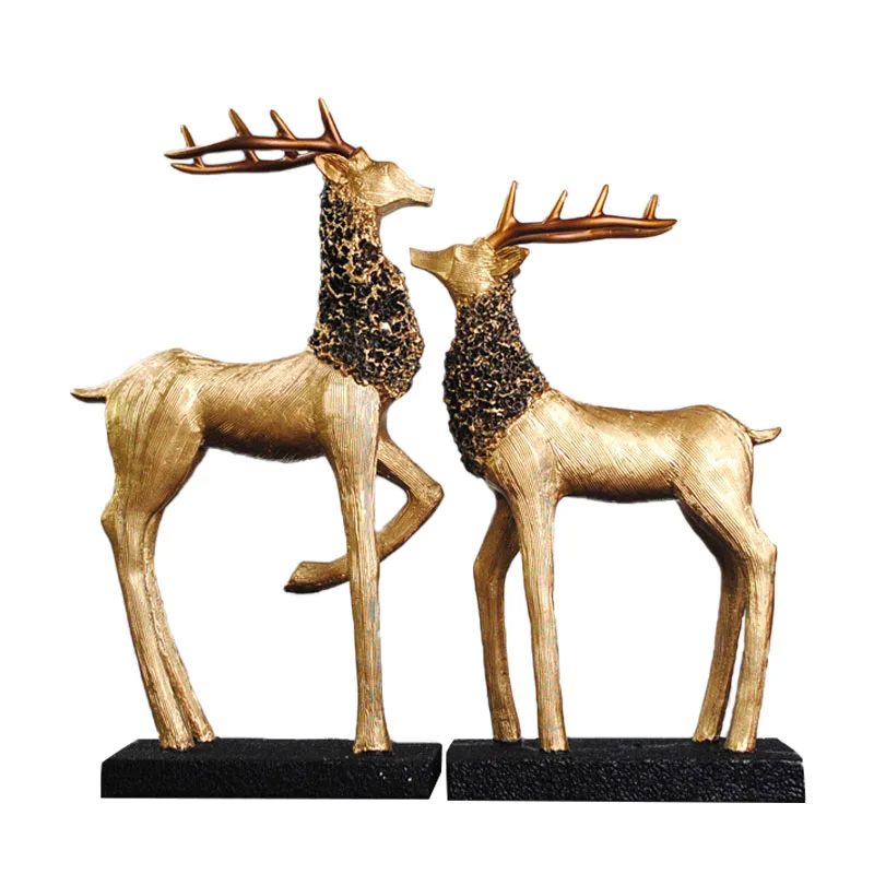 Nordic Retro Bronze Elk Artware Animal Sculpture Home Decoration Accessories Modern Art Resin Statue Room Craft Figurine
Nordic Retro Bronze Elk Artware Animal Sculpture Home Decoration Accessories Modern Art Resin Statue Room Craft Figurine