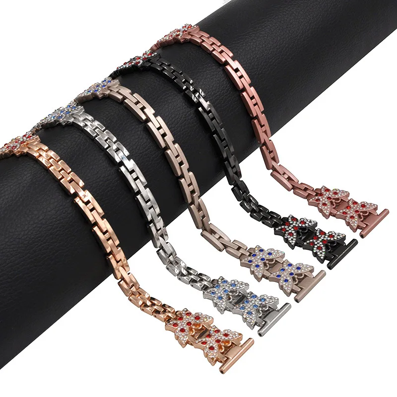Metal Stainless Steel Band For Fitbit Versa Rhinestone Strap Wrist Loop Butterfly Bracelet Lady Wristband Smart Accessories
Metal Stainless Steel Band For Fitbit Versa Rhinestone Strap Wrist Loop Butterfly Bracelet Lady Wristband Smart Accessories