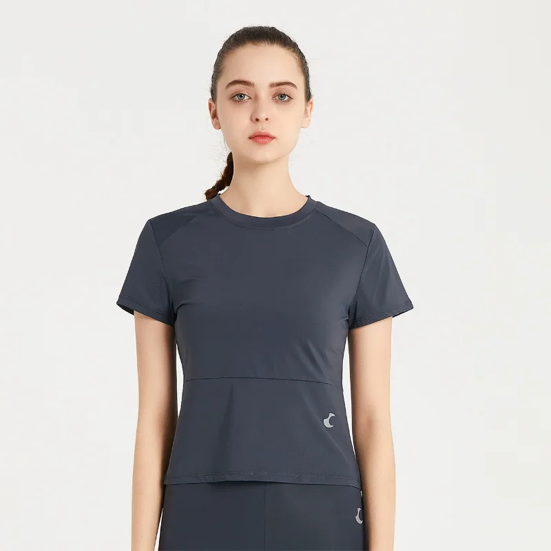 Yoga Clothes Women's Beauty Back Hollow Breathable Outer Wear Tight Elasticity Thin Wild Round Neck Short Sleeve Women
Yoga Clothes Women's Beauty Back Hollow Breathable Outer Wear Tight Elasticity Thin Wild Round Neck Short Sleeve Women