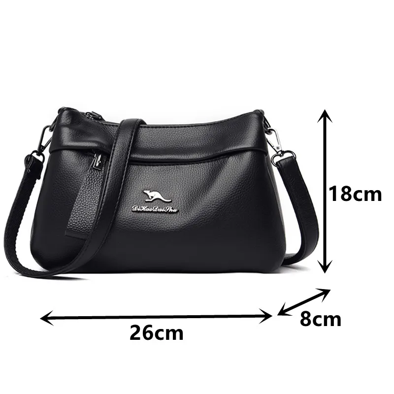 Luxury Soft Pu Leather Shoulder Handbags for Women Fashion Black Crossbody Bag 2021 New Brand Designer Ladies Messenger Bags Sac
Luxury Soft Pu Leather Shoulder Handbags for Women Fashion Black Crossbody Bag 2021 New Brand Designer Ladies Messenger Bags Sac
