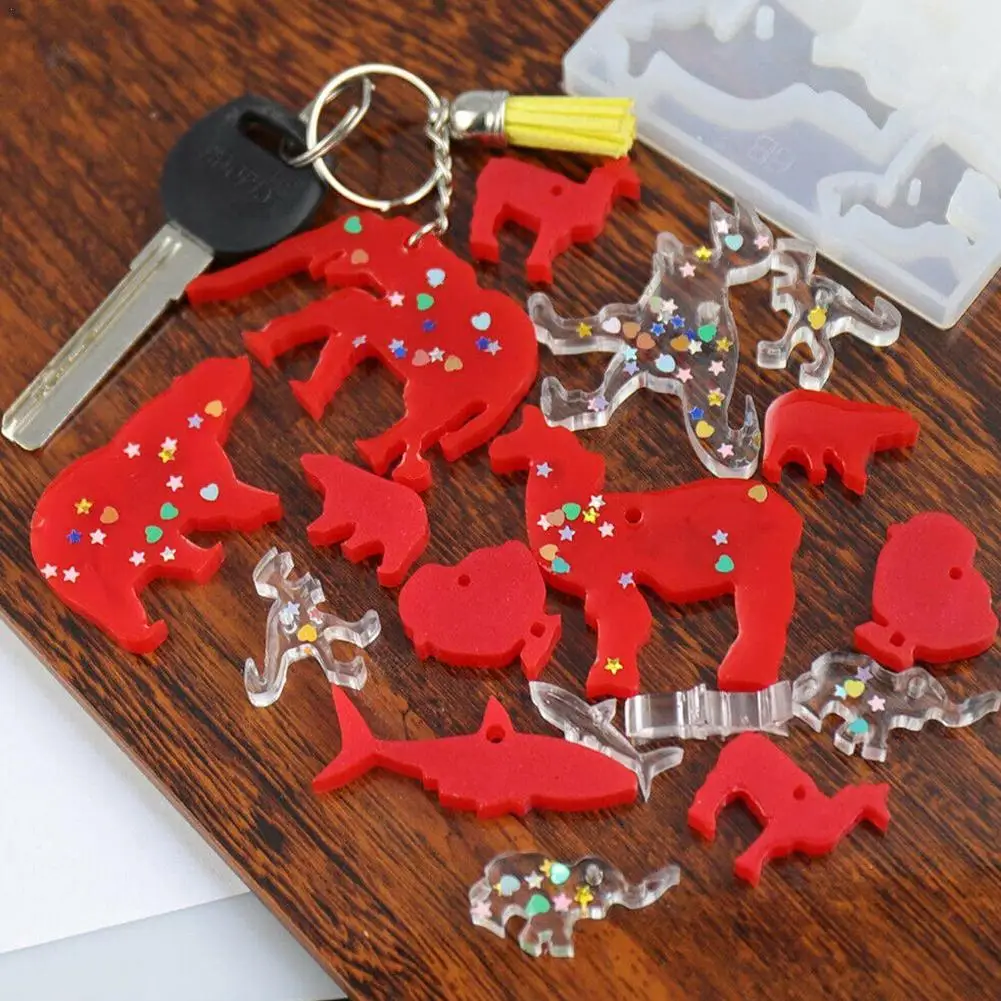 1PC Crystal Epoxy Resin Mold Elephant Alpaca Bear Keychain Set Mould Jewelry Casting Tools Silicone Crafts DIY Making Penda P3G2
1PC Crystal Epoxy Resin Mold Elephant Alpaca Bear Keychain Set Mould Jewelry Casting Tools Silicone Crafts DIY Making Penda P3G2
