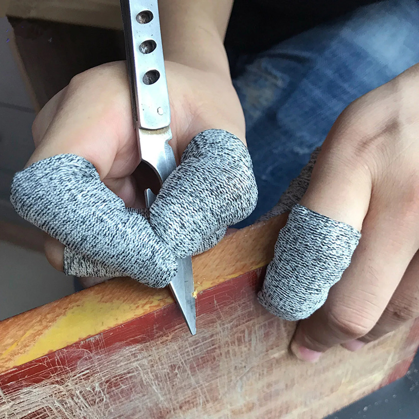 10 Pcs Finger Cots Cut Resistant Protector Thumb Protection Finger Covers For Cuts Reusable Anti-slip For Kitchen Work Sculpture
10 Pcs Finger Cots Cut Resistant Protector Thumb Protection Finger Covers For Cuts Reusable Anti-slip For Kitchen Work Sculpture