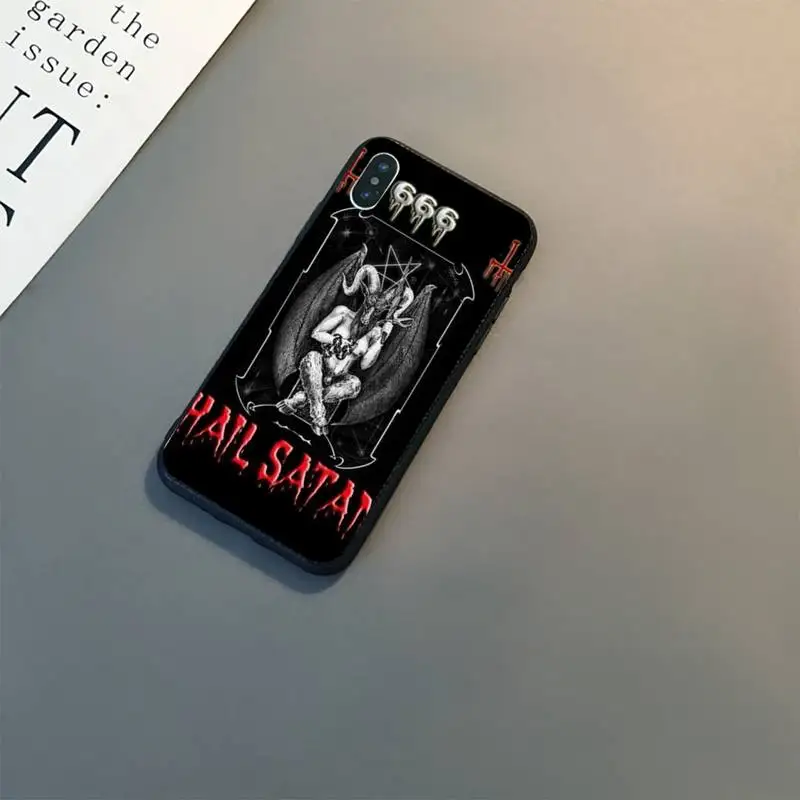 

YNDFCNB Pentagram 666 Demonic Satanic Phone Case For iPhone 8 7 6 6S Plus 5 5S SE 2020 12pro max XR X XS MAX 11 case