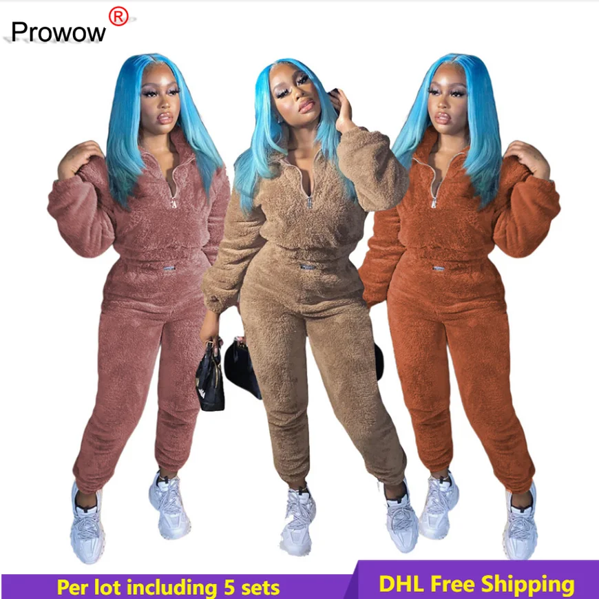 Women Fleece Sweatsuits Autumn Winter Thick Tracksuitpullover Sweatpants Two Piece Set Double - sided velvet double set DHL 6810
Women Fleece Sweatsuits Autumn Winter Thick Tracksuitpullover Sweatpants Two Piece Set Double - sided velvet double set DHL 6810