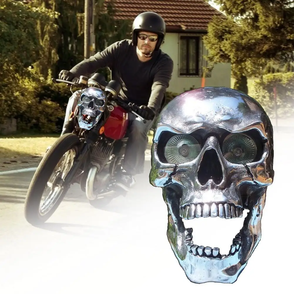 Universal Custom Motorcycle Skull Headlight Decoration High&Low Beam HeadLight HeadlLamp Halloween Motorcycle Decorative Lights
Universal Custom Motorcycle Skull Headlight Decoration High&Low Beam HeadLight HeadlLamp Halloween Motorcycle Decorative Lights