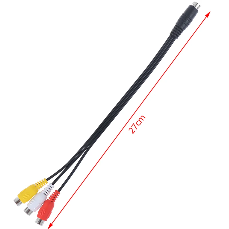 Новый 1 шт. 27 см медный Видео Аудио кабель 4 Pin до 3 RCA Женский ТВ Кабель-адаптер