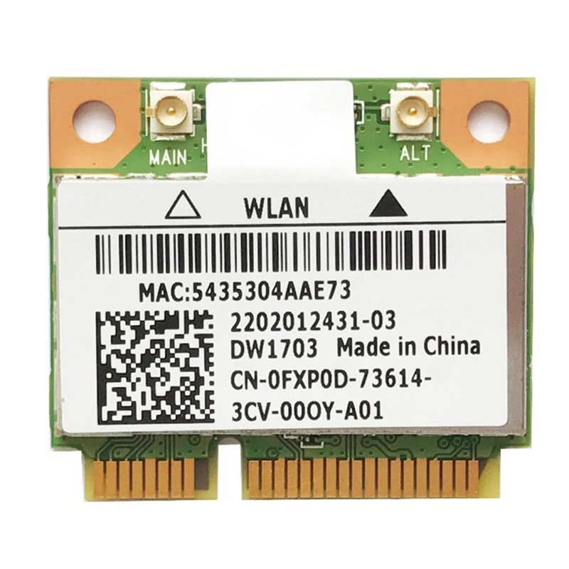 Для беспроводной сетевой карты 14R15R N4010N4050N4030 DW1703 AR5B225 + Bluetooth FX70D
Для беспроводной сетевой карты 14R15R N4010N4050N4030 DW1703 AR5B225 + Bluetooth FX70D