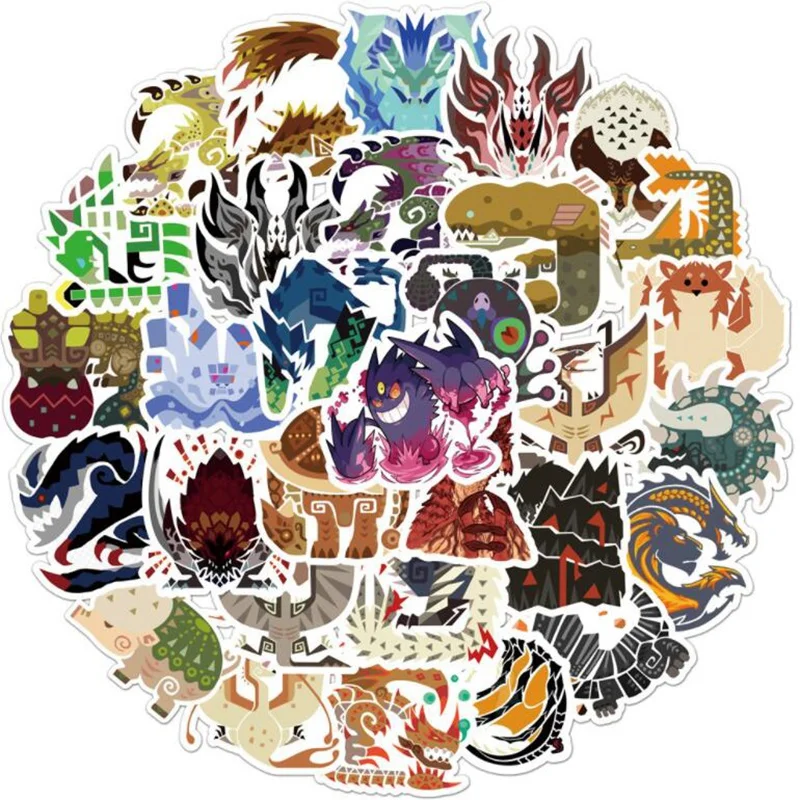 10/30/50PCS Monster Hunter Graffiti Stickers On Travel Case Refrigerator Car Bicycle Hydro Flask Waterproof Game Sticker
10/30/50PCS Monster Hunter Graffiti Stickers On Travel Case Refrigerator Car Bicycle Hydro Flask Waterproof Game Sticker