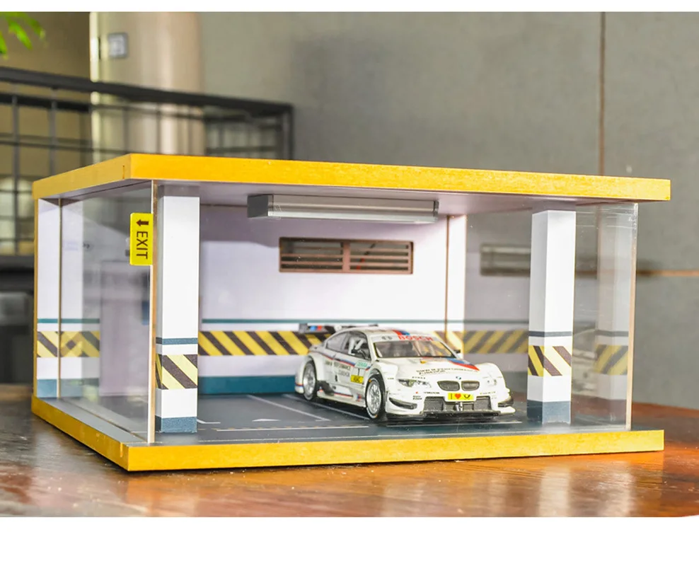 4 Parking Space Display Cabinet Bright Scene Carport Led Light Scale 1:32 for Model Car Diorama Garage LBWK Lambo
4 Parking Space Display Cabinet Bright Scene Carport Led Light Scale 1:32 for Model Car Diorama Garage LBWK Lambo