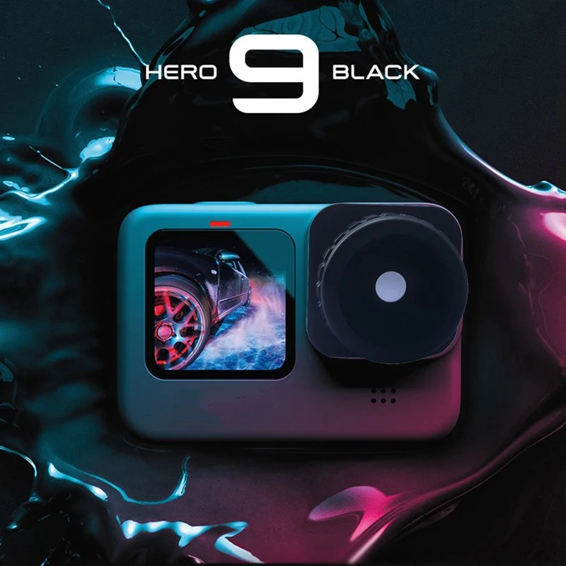 Рыбий глаз для экшн-камеры GoPro Hero 9 - линза с углом обзора 180 градусов и фильтрами для камер Gopro9.