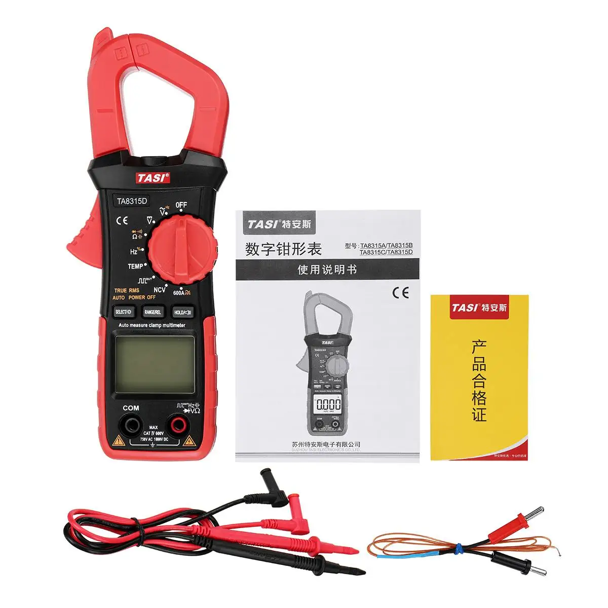 TA8315D Clamp Meter Multimeter High Precision Auto range Current Clamp Pincers Digital Ammeter Table AC DC Universal Automatic
TA8315D Clamp Meter Multimeter High Precision Auto range Current Clamp Pincers Digital Ammeter Table AC DC Universal Automatic