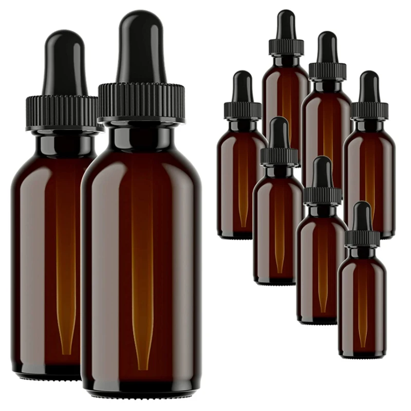 10Pcs 5ml/10ml/15ml/20ml/30ml/50ml Amber Empty Spray Dropper Bottle Storage Container Refillable Glass Essential Oil Bottle
10Pcs 5ml/10ml/15ml/20ml/30ml/50ml Amber Empty Spray Dropper Bottle Storage Container Refillable Glass Essential Oil Bottle