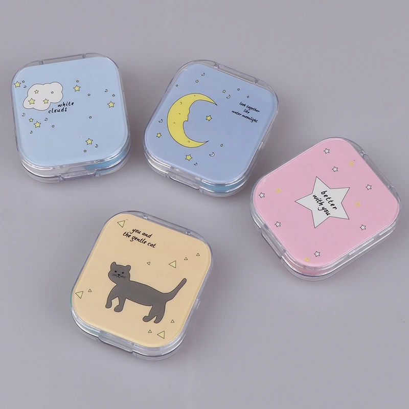 Women Girls Travel Contact Lenses Kit Container Case Cartoon Contact Lens Cases With Mirror Cute Contact Lens Box Square
Women Girls Travel Contact Lenses Kit Container Case Cartoon Contact Lens Cases With Mirror Cute Contact Lens Box Square