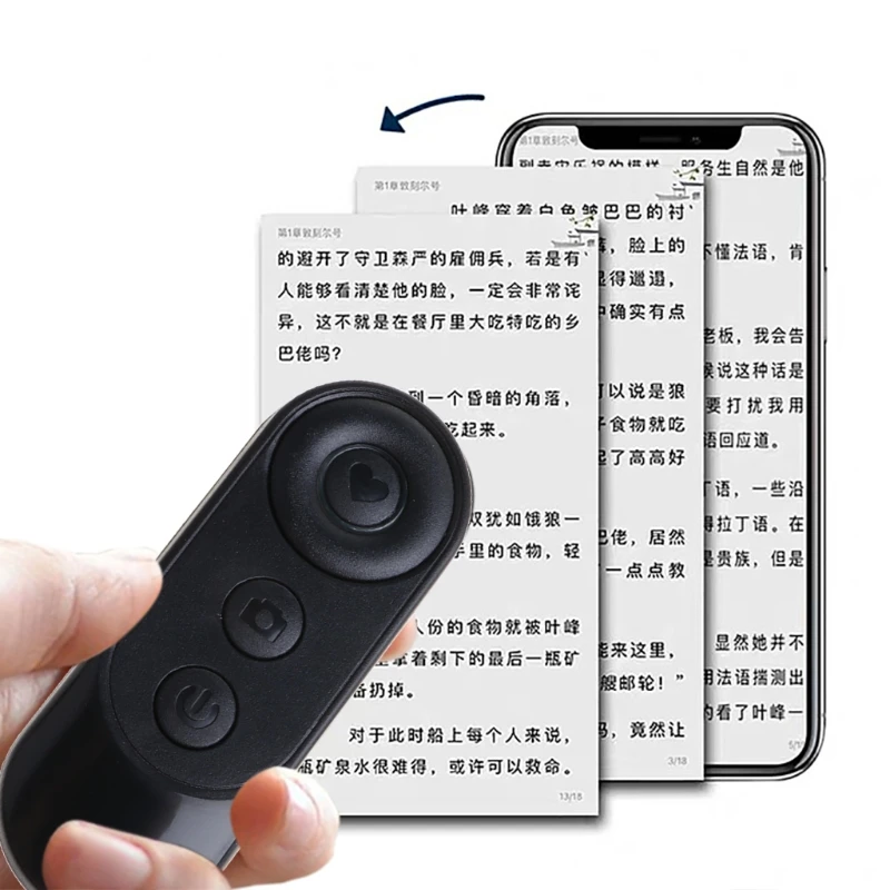 

H7JA Wireless Bluetooth Camera Shutter Remote Control for SmartPhones Photos Selfies Remote Camera Controller