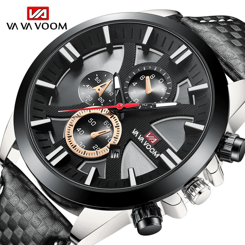 VAVA VOOM New Moderno Watches Mens Sport Reloj Hombre Casual Relogio Masculino Para Military Army Leather Wrist Watch For Men
VAVA VOOM New Moderno Watches Mens Sport Reloj Hombre Casual Relogio Masculino Para Military Army Leather Wrist Watch For Men