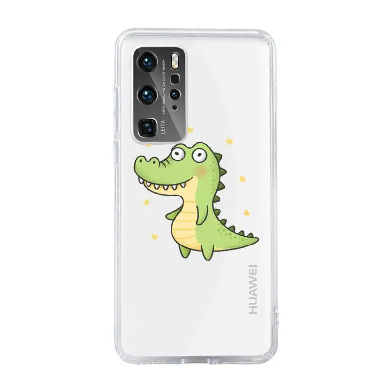 Crocodile green animal Cartoon Phone Case Transparent For Huawei MATE P 40 30 20 10 pro plus lite X 5G Soft TPU Clear Mobile bag
Crocodile green animal Cartoon Phone Case Transparent For Huawei MATE P 40 30 20 10 pro plus lite X 5G Soft TPU Clear Mobile bag