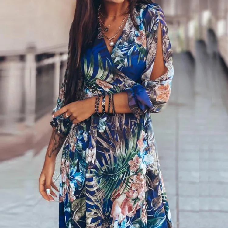 New Summer Ladies Printed Long Sleeve V-neck Dress Maternity Clothes Ruffle Maternity Gown
New Summer Ladies Printed Long Sleeve V-neck Dress Maternity Clothes Ruffle Maternity Gown