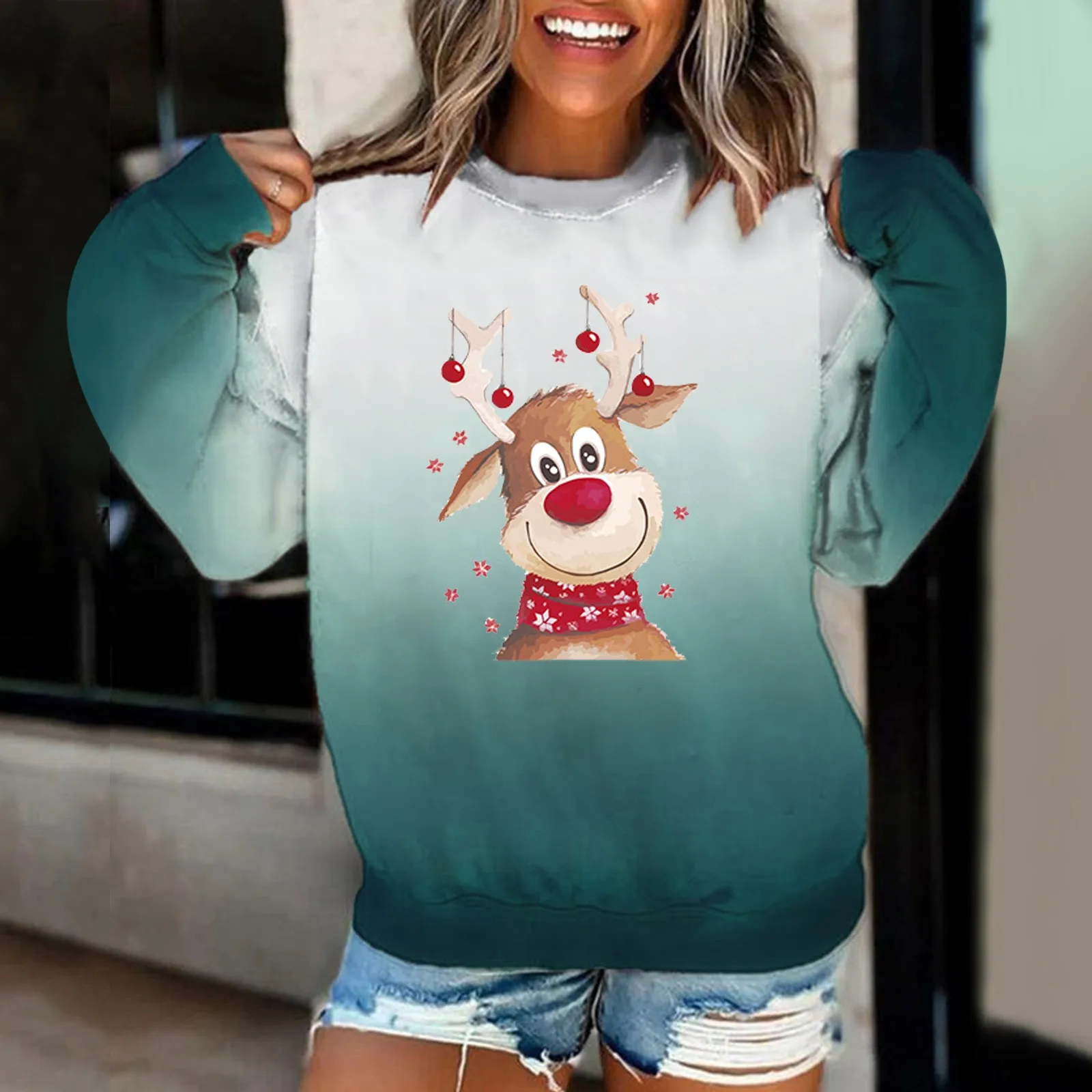 2021 женские модные толстовки с круглым вырезом и градиентом, Женский пуловер с длинным рукавом, свитшот, повседневные топы, толстовки
2021 женские модные толстовки с круглым вырезом и градиентом, Женский пуловер с длинным рукавом, свитшот, повседневные топы, толстовки