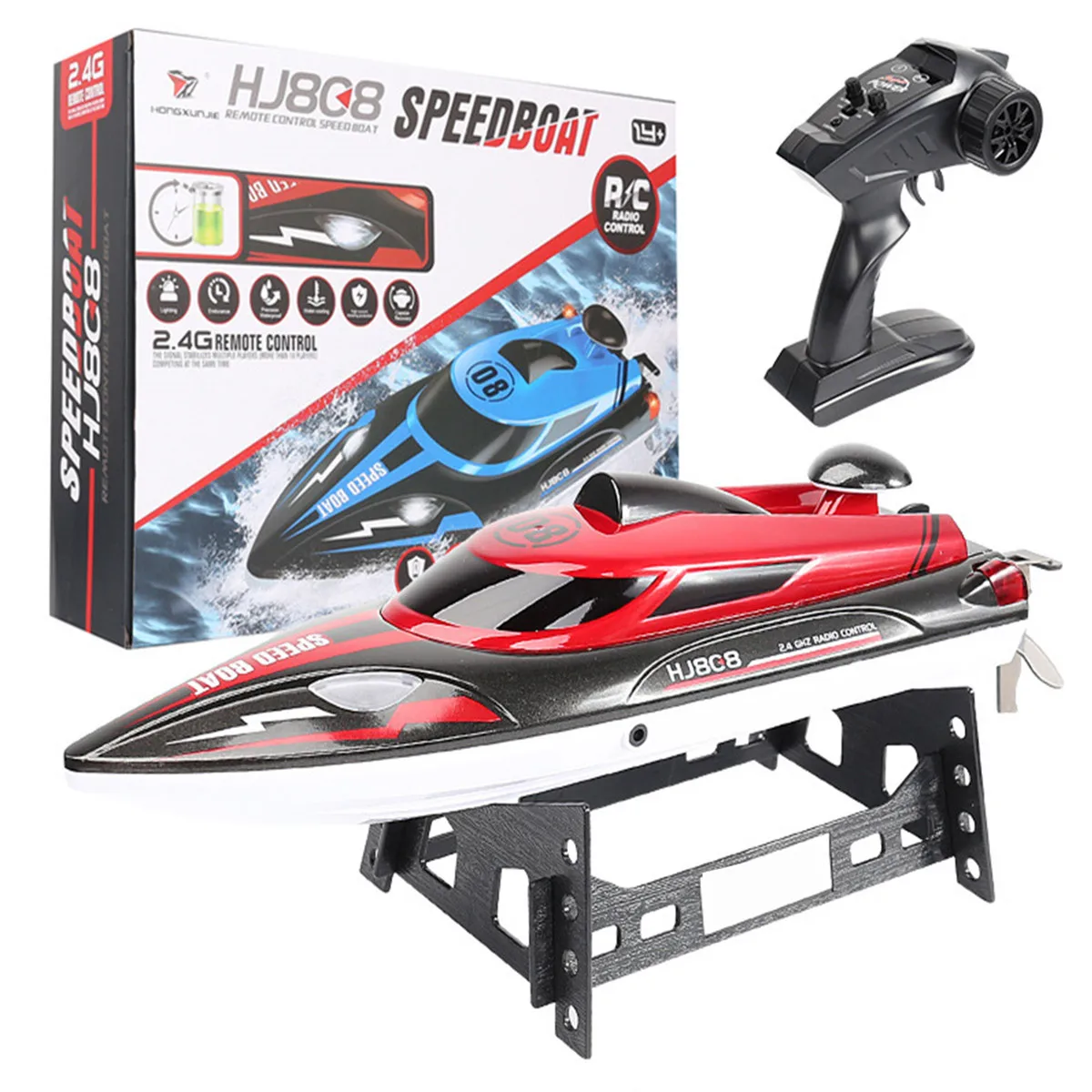 2.4G Premium Quality HJ808 RC Racing Boat 35km/h High Speed Remote Control Racing Ship Water High Speed Boat Children Model Toy 
2.4G Premium Quality HJ808 RC Racing Boat 35km/h High Speed Remote Control Racing Ship Water High Speed Boat Children Model Toy