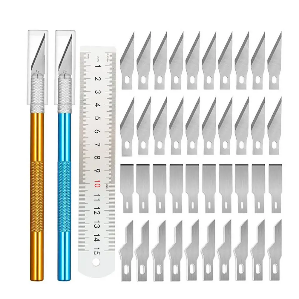 Precision Carving Craft Tool Hobby Tool Kit Utility Carving Tool Set Non-Slip Metal Scalpel Knife Tools Kit Cutter Engraving
Precision Carving Craft Tool Hobby Tool Kit Utility Carving Tool Set Non-Slip Metal Scalpel Knife Tools Kit Cutter Engraving