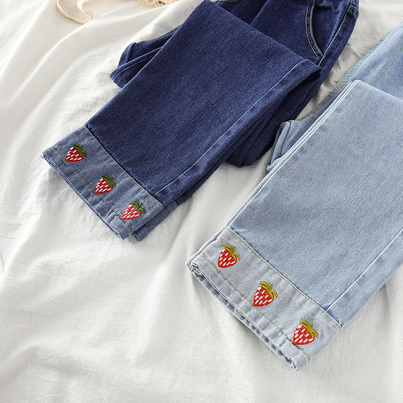 Jeans Women Kawaii Embroidery Leisure Ulzzang All-match Spring Summer Trendy Korean Style Loose Simple Womens Trousers Chic Thin
Jeans Women Kawaii Embroidery Leisure Ulzzang All-match Spring Summer Trendy Korean Style Loose Simple Womens Trousers Chic Thin