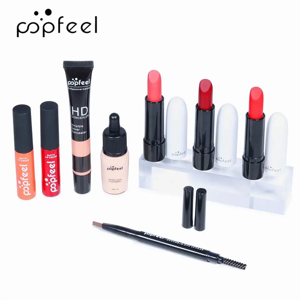 8PCS Makeup Set Includes Foundation Concealer Lipstick Lip Gloss Profession Cosmtics Set with Carry Bag Gift for Women Makeup
8PCS Makeup Set Includes Foundation Concealer Lipstick Lip Gloss Profession Cosmtics Set with Carry Bag Gift for Women Makeup