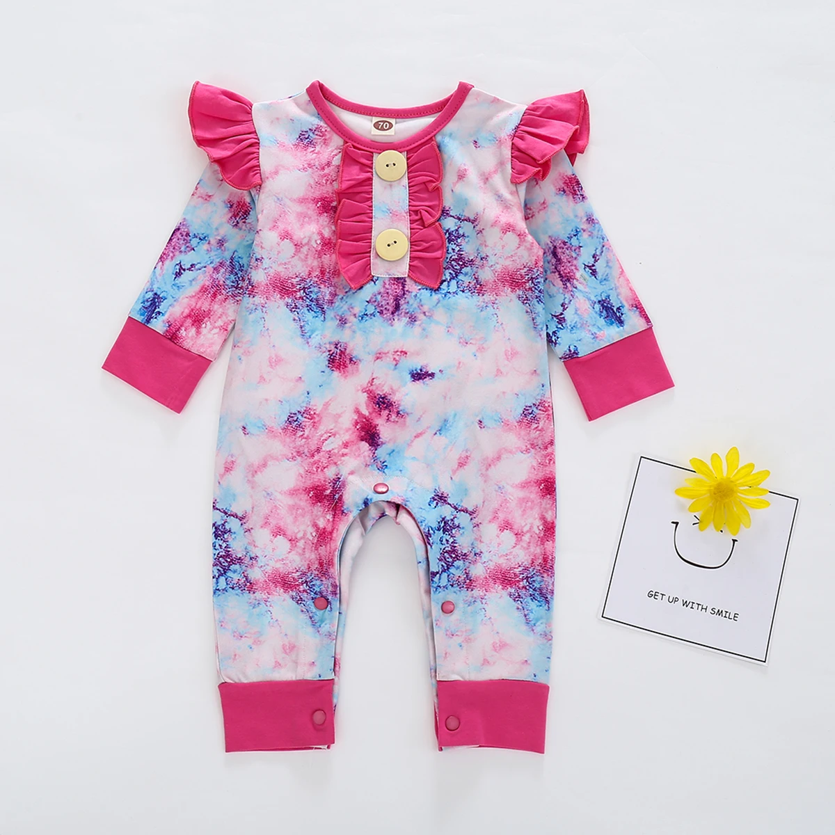 0-24M Tie-Dye Print Baby Romper Round Neck Long Sleeve Bodysuit Jumpsuit for Kids
0-24M Tie-Dye Print Baby Romper Round Neck Long Sleeve Bodysuit Jumpsuit for Kids