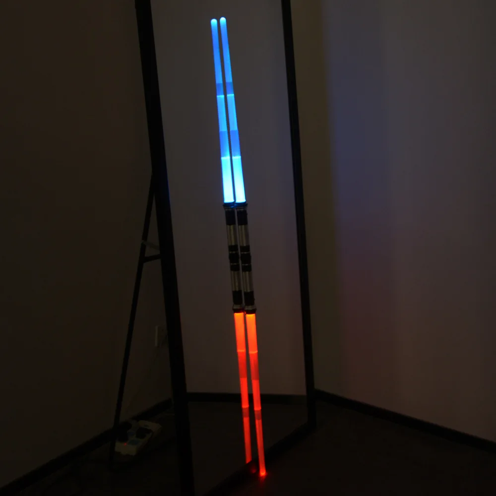 Telescopic Flashing Lightsaber Laser Double Sword Toys Sound and Light for Boy Girls Cosplay 
Telescopic Flashing Lightsaber Laser Double Sword Toys Sound and Light for Boy Girls Cosplay