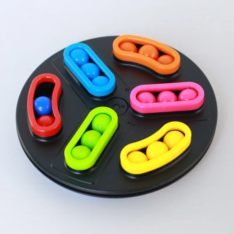 Intellectual Development Rotating Magic Beads Game Children's Toy Turntable Color Magic Bean Plate Hands-on Brain 094 
Intellectual Development Rotating Magic Beads Game Children's Toy Turntable Color Magic Bean Plate Hands-on Brain 094