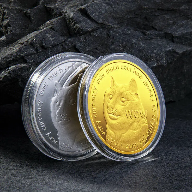 Памятные монеты с золотым и серебряным покрытием Dogecoin, коллекционные монеты с изображением милой собаки на год
Памятные монеты с золотым и серебряным покрытием Dogecoin, коллекционные монеты с изображением милой собаки на год