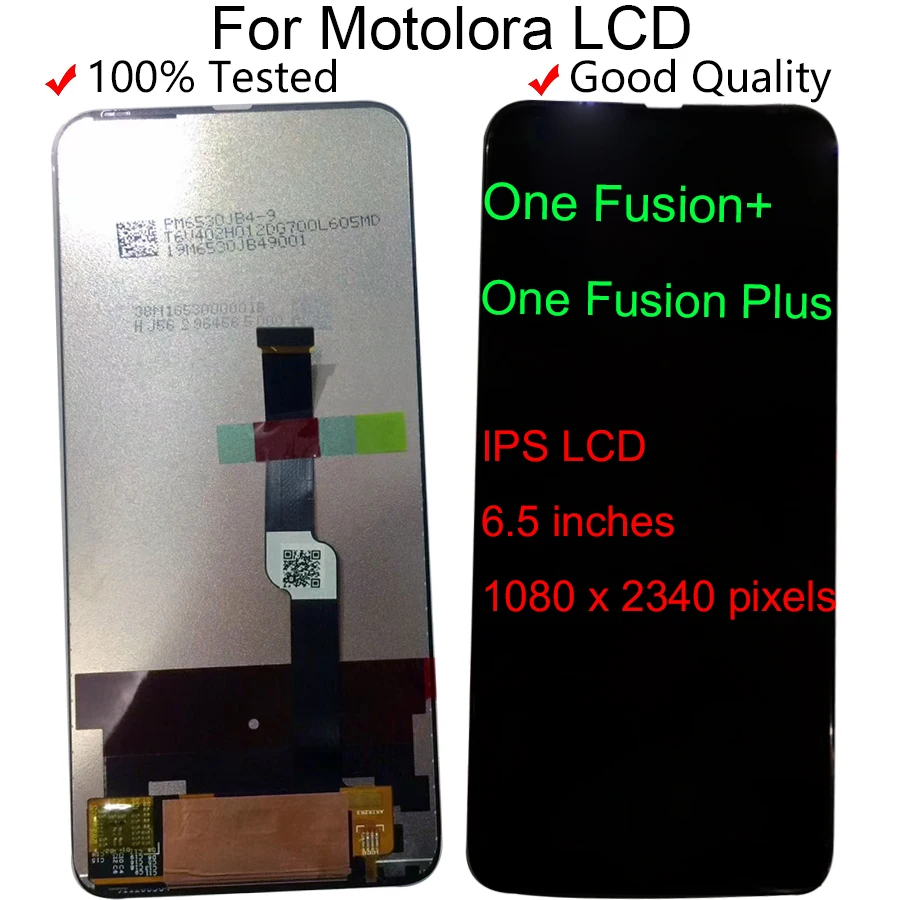 Оригинальный Новый протестированный 6,5 "для Motorola One Fusion + ЖК-дисплей сенсорный дигитайзер сборка для Moto One Fusion Plus Lcd
Оригинальный Новый протестированный 6,5 "для Motorola One Fusion + ЖК-дисплей сенсорный дигитайзер сборка для Moto One Fusion Plus Lcd