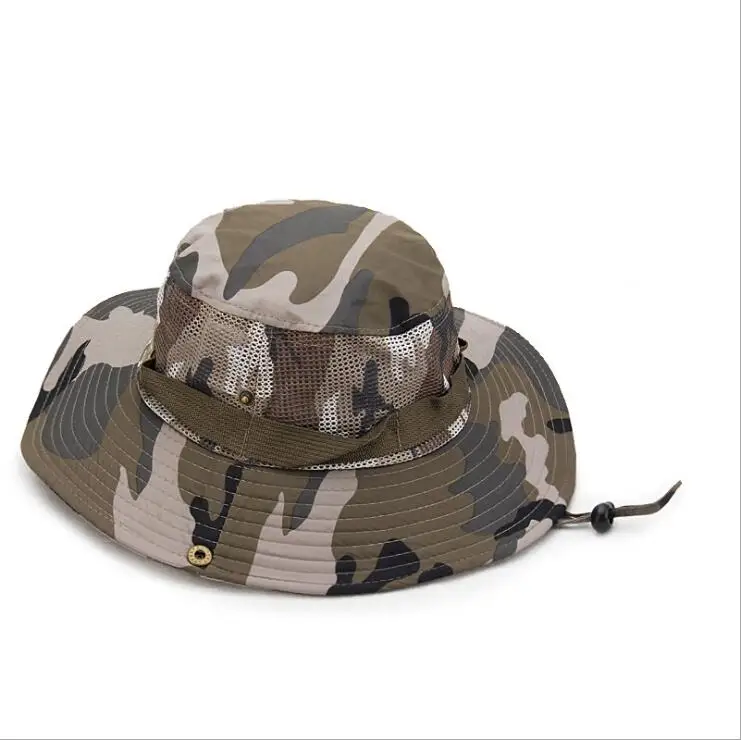Summer men and women camouflage fisherman cap outdoor leisure sunscreen sunshade mesh breathable sun hat folding fishing hat
Summer men and women camouflage fisherman cap outdoor leisure sunscreen sunshade mesh breathable sun hat folding fishing hat