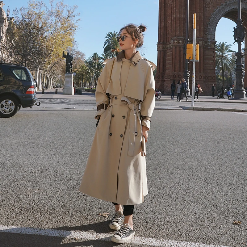2020 New Winter Women Long Trenck Coat Double Breasted Chic Classic Korean Oversize Lady Cloak Windbreaker Autumn Outwear Female
2020 New Winter Women Long Trenck Coat Double Breasted Chic Classic Korean Oversize Lady Cloak Windbreaker Autumn Outwear Female