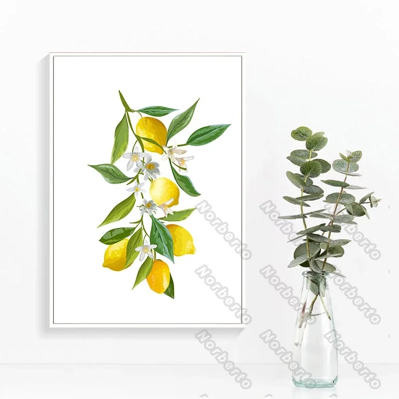 Modern Style Canvas Painting Poster and Print Minimalist Yellow Fruit Picture Lemon and Its Leaves for Home Rooms Wall Decorati
Modern Style Canvas Painting Poster and Print Minimalist Yellow Fruit Picture Lemon and Its Leaves for Home Rooms Wall Decorati