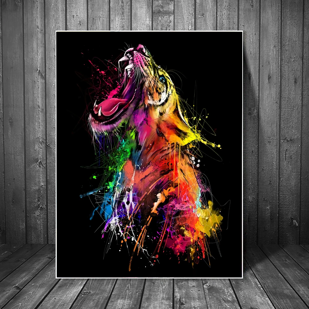 Graffiti Coloful Tiger Prints Art Wall Pictures Room Decor Canvas Posters Anime Art Decorations for Teen Living Room Cuadros
Graffiti Coloful Tiger Prints Art Wall Pictures Room Decor Canvas Posters Anime Art Decorations for Teen Living Room Cuadros