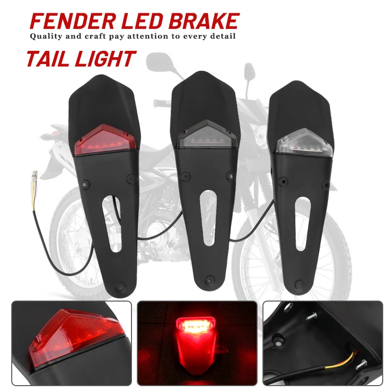 Motorcycle Dirt Bike Rear Fender & Brake Stop TailLight Motocross Mudguards 12 LED Tail Light For Cafe Racer Dirt Bike Yamaha
Motorcycle Dirt Bike Rear Fender & Brake Stop TailLight Motocross Mudguards 12 LED Tail Light For Cafe Racer Dirt Bike Yamaha